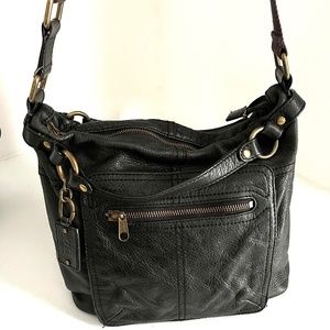 🔥🔥 Tommy Hilfiger Black Genuine Leather Handbag Cross Body Style